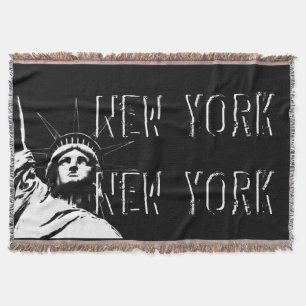 Couverture New York Blanket NYC Statue de la Liberté Blanket