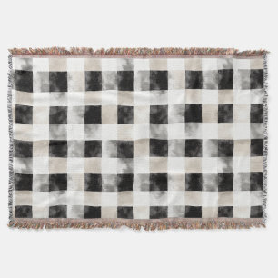 Couverture Noir Chic Crème Plaid Noël
