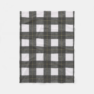 Couverture noire d'ouatine de plaid d'or blanc