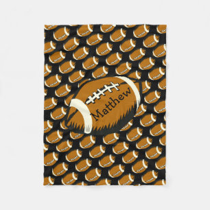Couverture noire et Brown du football de sports