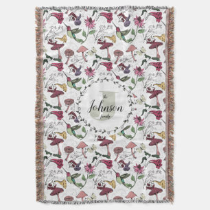 Couverture Nom de famille floral Hummingbird Garden & Flowers