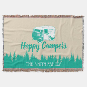 Couverture Nom de famille rustique de remorque de camping de