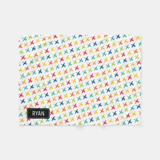 Couverture nommée faite sur commande de bébé de (Devant (Horizontal))