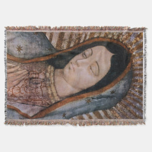 Couverture Notre Dame de Guadalupe Vierge Tilma Bust Blanket