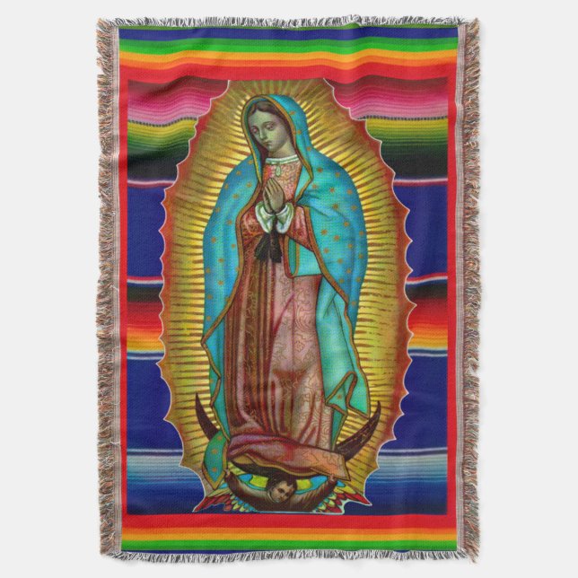 Couverture Notre Dame de Guadalupe zarape 205 (devant Vertical)