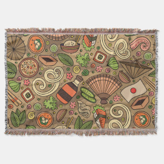 Couverture Nourriture japonaise : mignonne main tirée