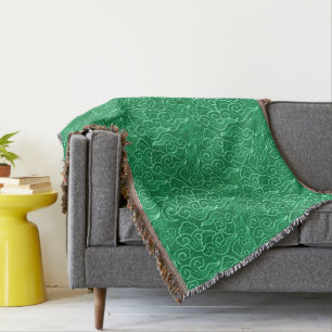 Couverture Nuages japonais vintages, Jade Green