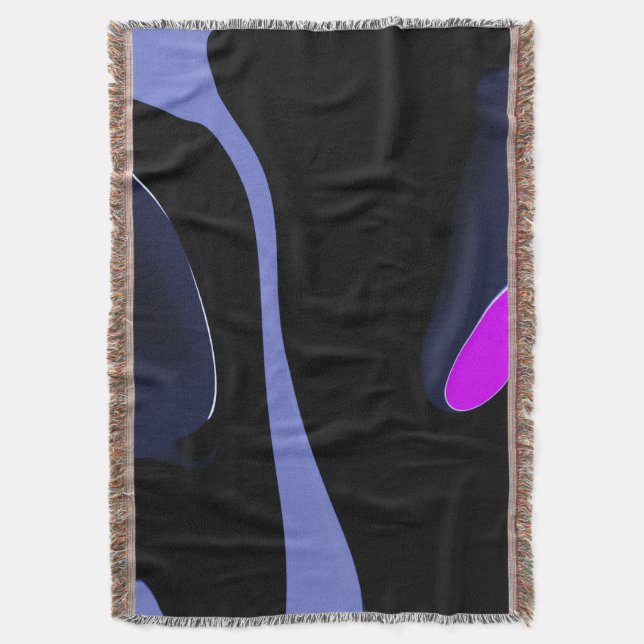 Couverture Nuit de la Comète : Bleu Abstrait, Violet & Noir (devant Vertical)