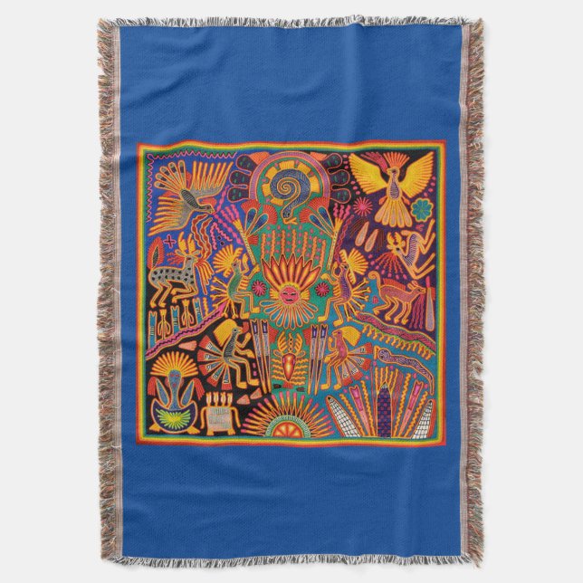 Couverture Oaxaca Mexique Mexique Mexique Maya Aztec Tribal A (devant Vertical)