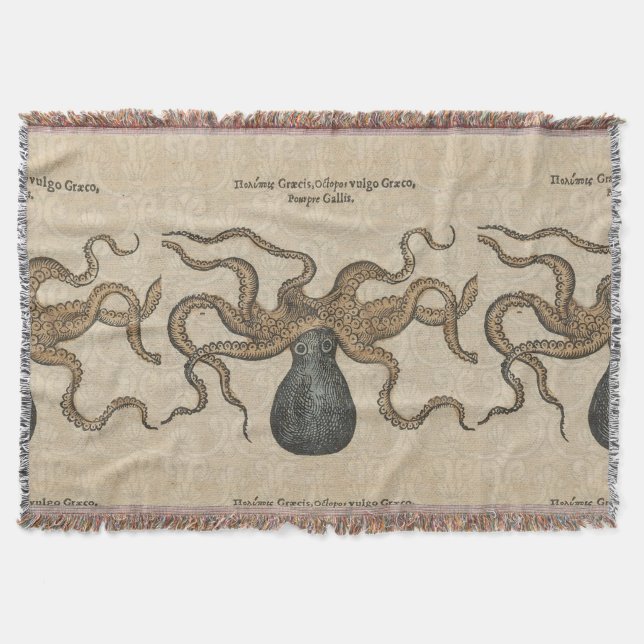 Couverture Octopus Kraken Illustration Vintage (Devant)