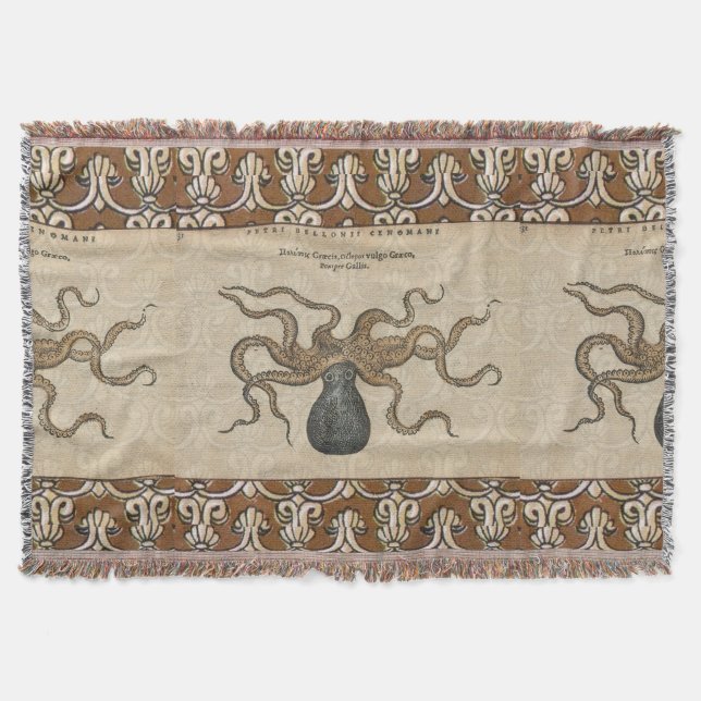 Couverture Octopus Kraken Illustration Vintage (Devant)