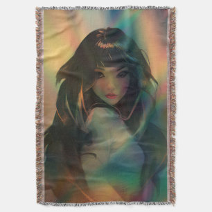 Couverture Oeuvre d'Anime Girl entourée de Rainbow Light