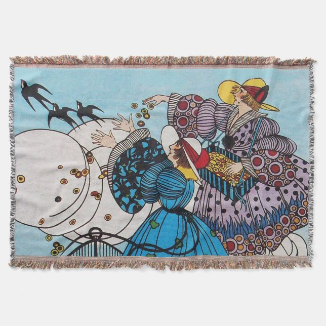 COUVERTURE OISEAUX DE PRINTEMPS ET DAMES, MODE DE BEAUTÉ ART  (Devant)