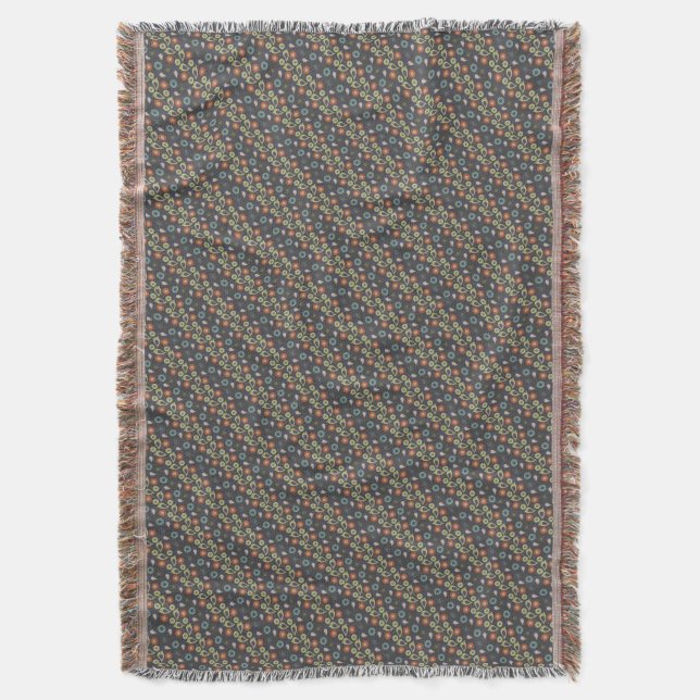 Couverture Oiseaux Motif Cosy Vintage Country Cadeau (devant Vertical)