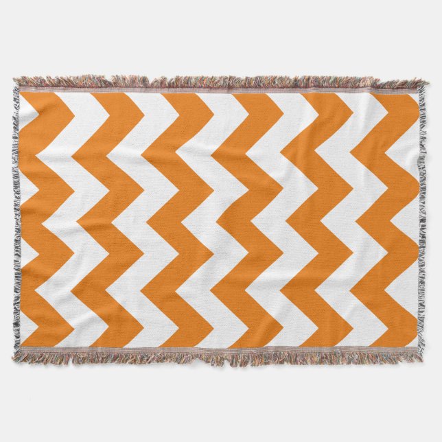 Couverture Orange Bold Chevron (Devant)