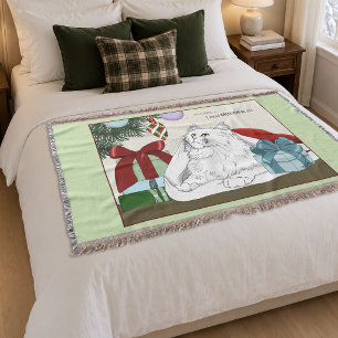 Couverture Ornements de sapin de Noël en forme de chat blanc 
