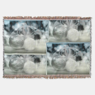 Couverture Ornements Noël Vacances Blanche