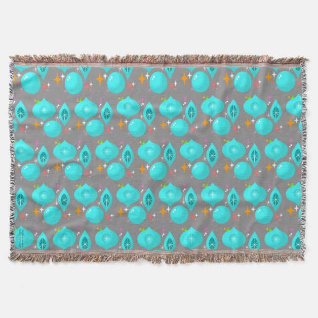 Couverture Ornements Rétro Aqua (Devant)
