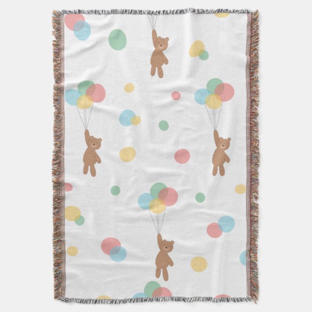 Couverture Ours en peluche avec ballons (devant Vertical)