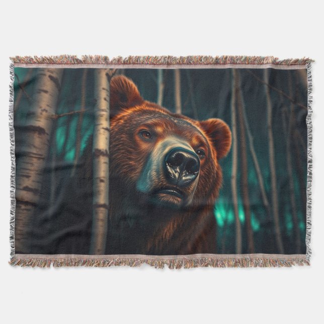 Couverture Ours grizzli dans les bois (Devant)