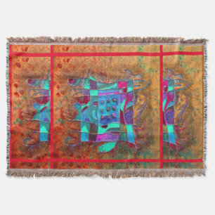 Couverture "Ouverture orange" par Paul Buică Throw Blanket