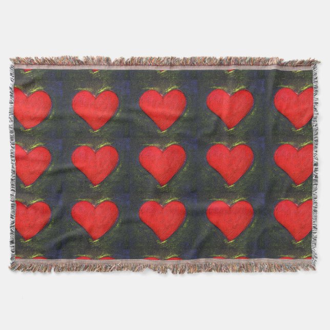 Couverture Painted Heart Throw Blanket (Devant)