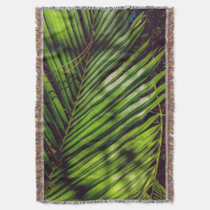Couverture Palm Frond, aiguilles de pin et ombres Jeter la co