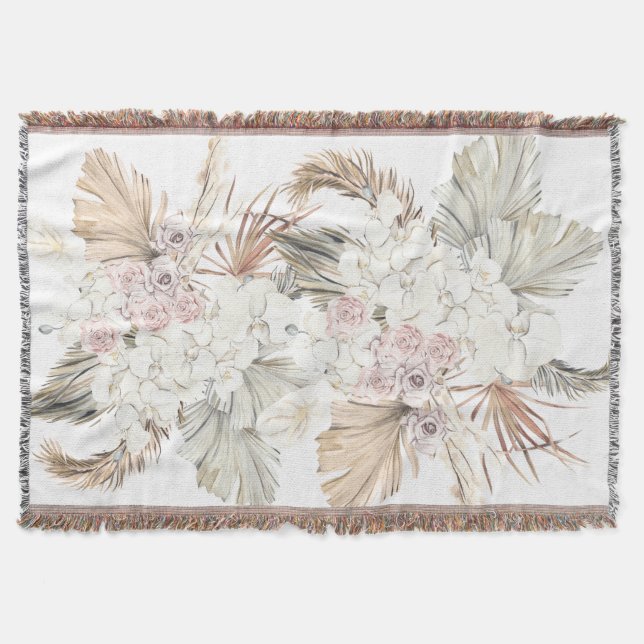 Couverture Pampas Naturelle Séché Herbe Tropicale Jungle Flor (Devant)