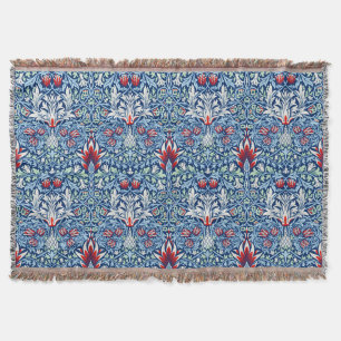 Couverture Papier peint floral Morris Navy Blue Snakeshead