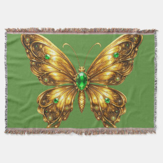 Couverture Papillon de cristal émeraude doré
