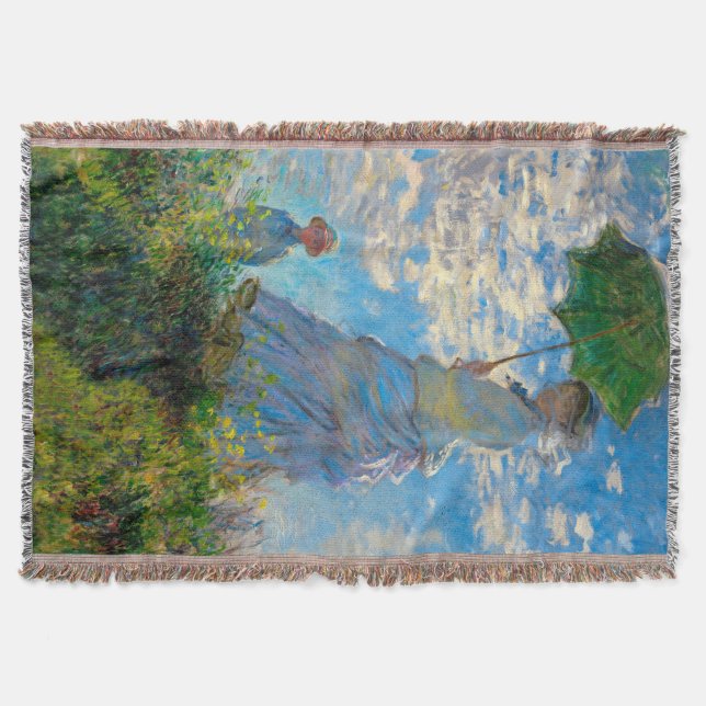 Couverture Parasol Monet Femme Impressionnisme (Devant)