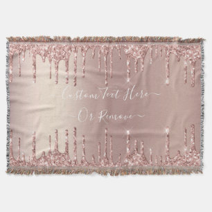 Couverture Parties scintillant rose Gold Blush Jeter le texte