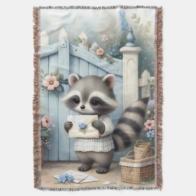Couverture Pastel Raccoon Letter Garden (devant Vertical)
