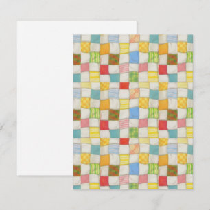 COUVERTURE PATCHWORK FOU 4.25x5.5 Carte à plat / V