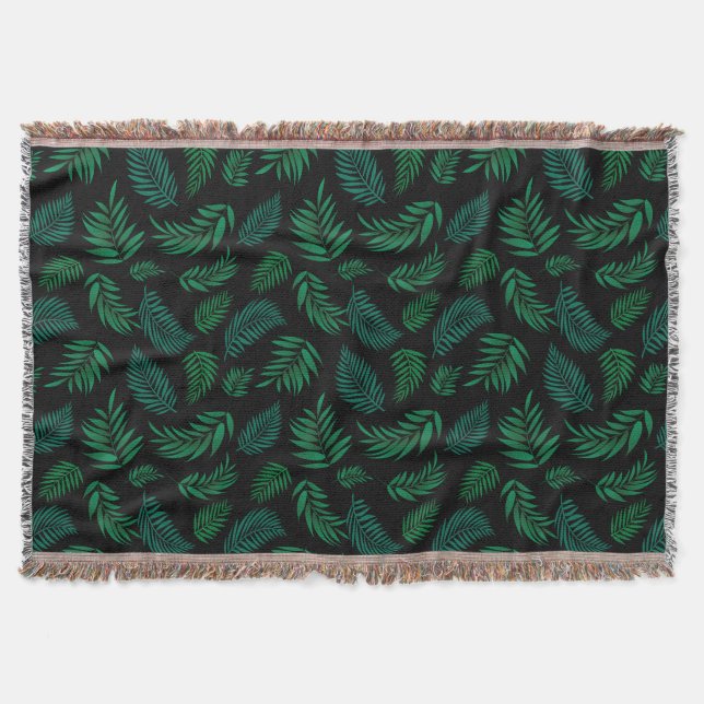 Couverture Pattern Tropical Leaves (Devant)