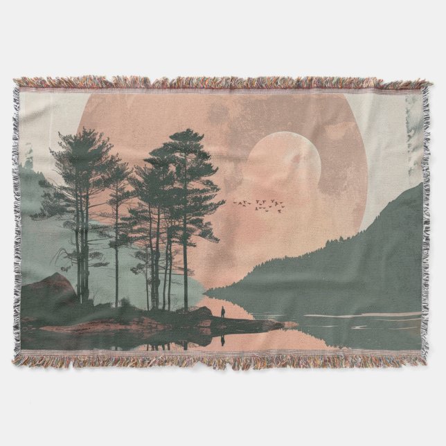 Couverture Paysage Abstrait de Boho (1) (Devant)