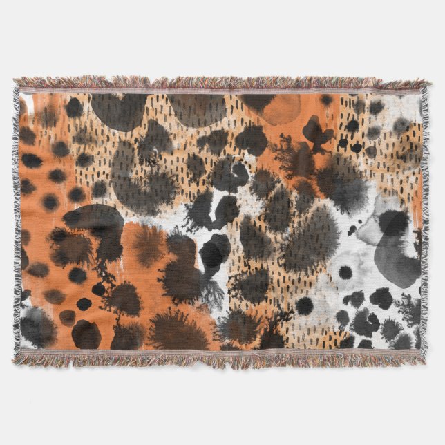 Couverture Peau animale : motif léopard créatif. (Devant)