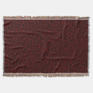 Couverture Peau léopard rouge Peau de lancer