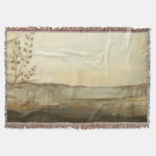 Couverture Peinture à l'huile de paysage moderne Sunset