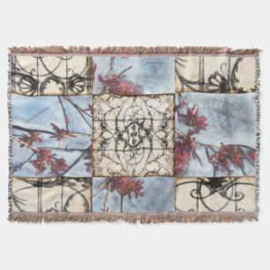 Couverture Peinture abstraite lambrissée de Scrollwork