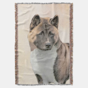 Couverture Peinture d'Akita - Beau art original de chien