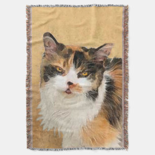 Couverture Peinture de chat Calico - Cute Original Cat Art