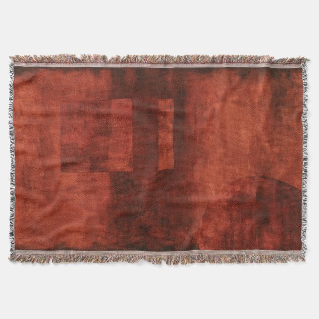 Couverture Peinture de Crimson profonde avec formes géométriq (Devant)