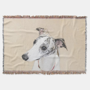 Couverture Peinture Whippet - Jolie art original chien