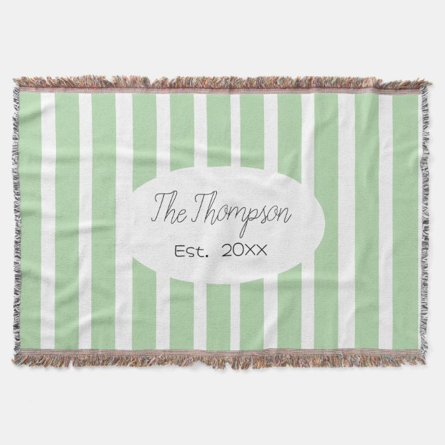 Couverture Personalized Family Last Name and Est Year Wedding (Devant)