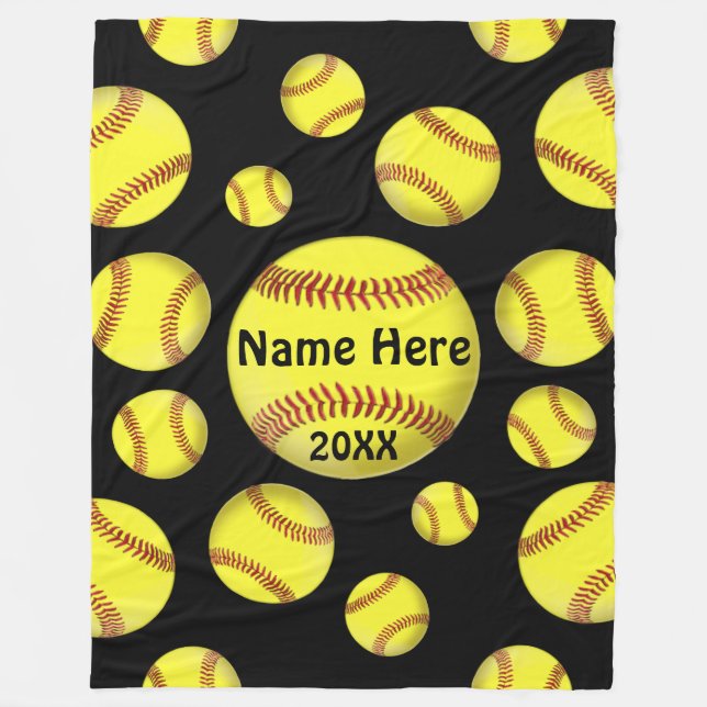 Couverture personnalisable de jet du base-ball, (Devant)
