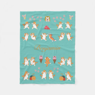 Couverture personnalisée à thème de chat pour Amou