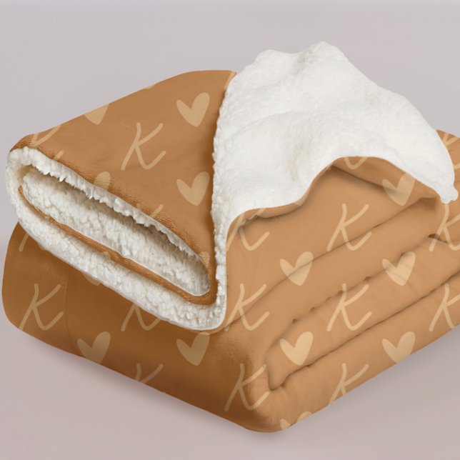 Couverture personnalisée, Cadeau pour enfants, mam (minimalist cozy orange blanket for women, bridesmaids, winter season, mom, grandma or daughter gift )