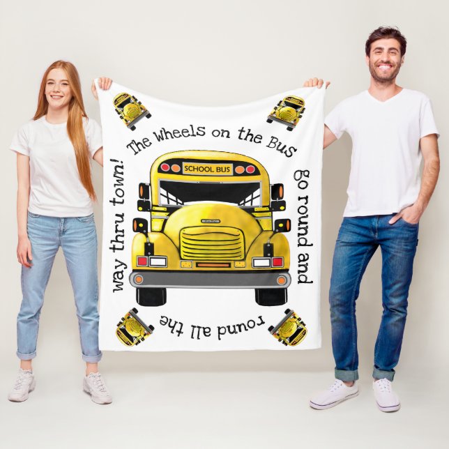 Couverture personnalisée du bus scolaire (En situation)