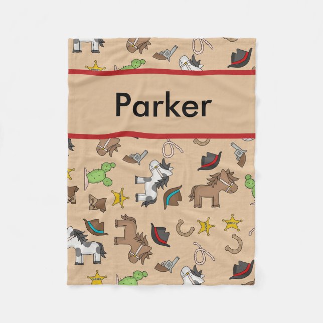 Couverture personnalisée du cowboy de Parker (Devant)
